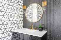 Powder bathroom interior design by ML Interiors Group in Keller, TX