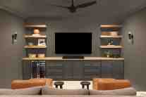 Media room interior design by ML Interiors Group in Dallas, TX