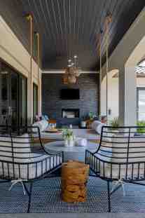 Outdoor patio interior design by ML Interiors Group in Dallas