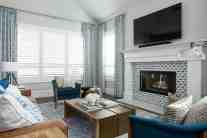 Custom interior design for living room in Lakewood neighborhood of Dallas, TX