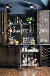 Whiskey room bar cabinetry interior design by ML Interiors Group in Keller, TX