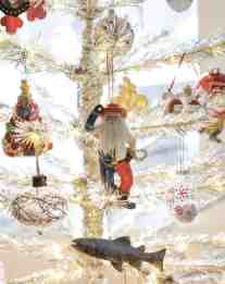 A vintage inspired tree is the perfect place to feature special decorations from family and friends.