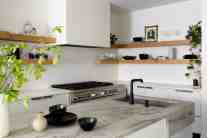 Quartzite countertop kitchen interior design by ML Interiors Group in Dallas, TX