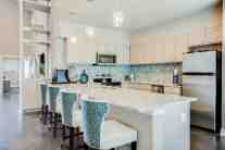 Community kitchen multi-family interior design by ML Interiors Group in Dallas, TX
