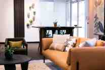 Studio Works lounge boutique commercial interior design by ML Interiors Group in Dallas, TX