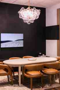 Studio Works conference room boutique commercial interior design by ML Interiors Group in Dallas, TX