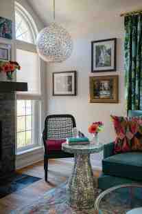 dallas interior design colorful living room