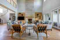 Open-concept living room interior design by ML Interiors Group in Dallas, TX